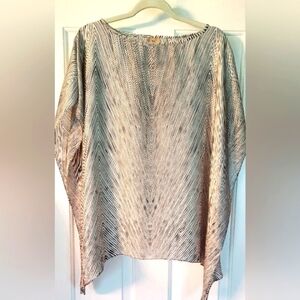 Kasper Kimono Style Striped Top Size M.